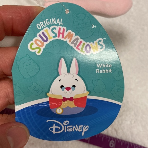 Squishmallows Alice in Wonderland Disney 9" White Rabbit Easter Bunny Plush - Picture 5 of 6